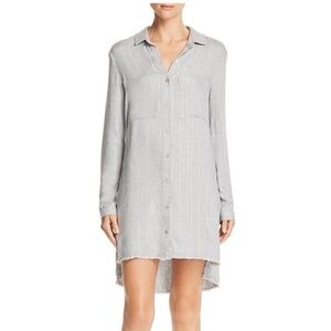 Bella Dahl Metallic Striped‎ Shirtdress* New